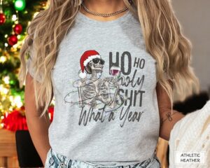 Ho Ho Ho Holy What A Year Christmas Shirt Product Photo 3