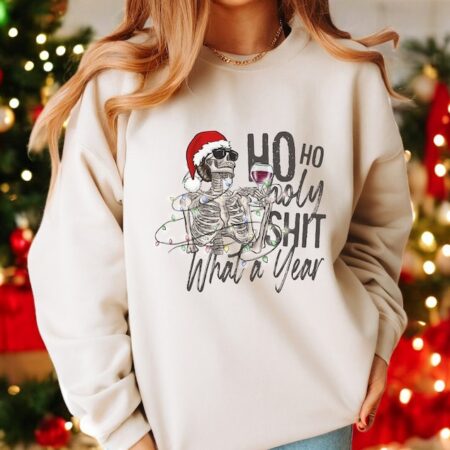 Ho Ho Ho Holy What A Year Christmas Shirt Product Photo 1