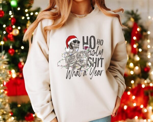 Ho Ho Ho Holy What A Year Christmas Shirt Product Photo 1