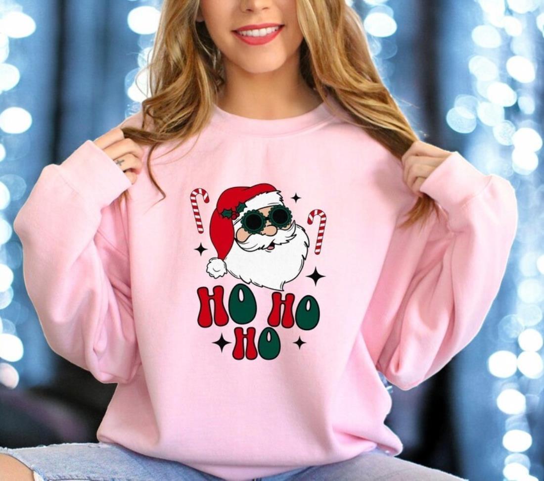 Ho Ho Ho Sweatshirt, Winter Clothing Product Photo 2