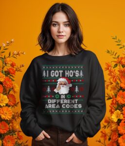 I Got Hos In Different Area Codes Christmas Product Photo 2