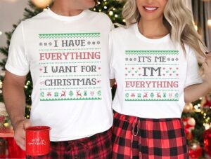 I Have Everything I Want For Christmas Matching Christmas Couple Sweatshirt Product Photo 2