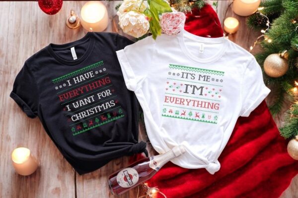 I Have Everything I Want For Christmas Matching Christmas Couple Sweatshirt Product Photo 1