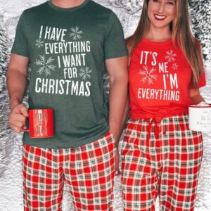 I Have Everything I Want For Christmas Shirt, It's Me I'm Everything Couple Matching Christmas Sweatshirts Product Photo 3