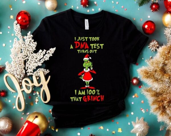 I Just Took a DNA Test I'm 100% That Grinch Christmas Shirt Product Photo 1