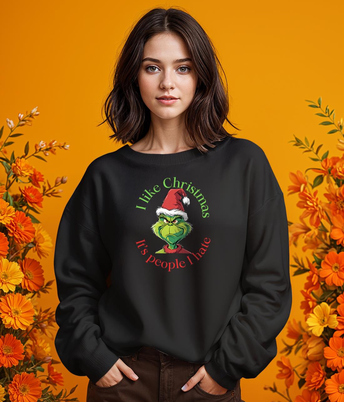 I Like Christmas Grinch Shirt Product Photo 2