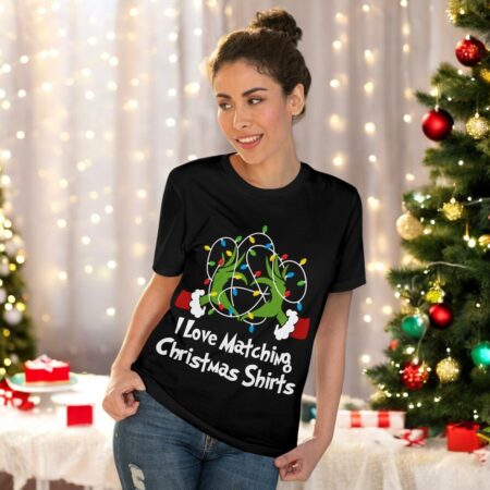 I Love Matching Christmas Shirt, But I Don't - Funny Christmas Couple Matching Shirt Product Photo 1