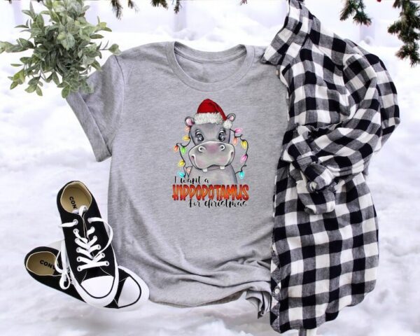 I Want A Hippopotamus For Christmas Sweatshirt Product Photo 1