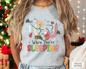 Icu When You're Sleeping Christmas Sweatshirt Product Photo 3