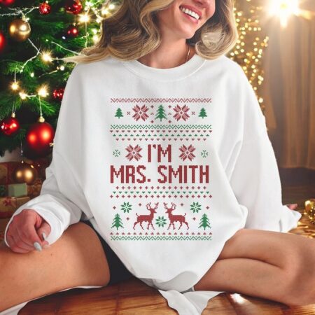 I'm Mrs Smith, If Found Drunk Please Return To Christmas Couple Matching Shirt Product Photo 1