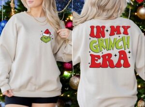 In My Grinch Era, Grinch Era Two Sided Christmas Sweatshirt Product Photo 2