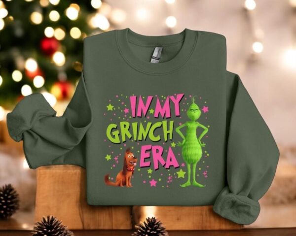 In My Grinch Era Xmas Sweatshirt Product Photo 1