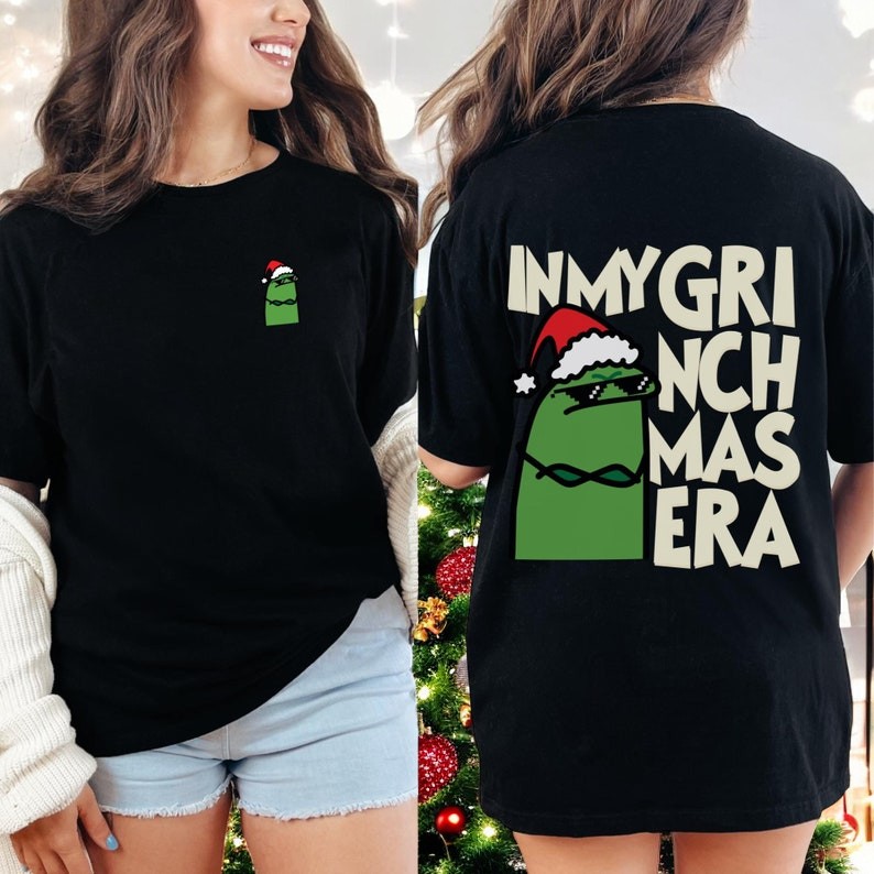 In my Grinchmas Era, Grinch Era two sided christmas shirt Product Photo 2