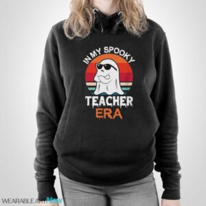 In My Spooky Teacher Era Ghost Shirt, Spooky Teacher Shirt - Unisex Pullover Hoodie