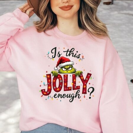 Is This Jolly Enough Christmas Sweatshirt Product Photo 1