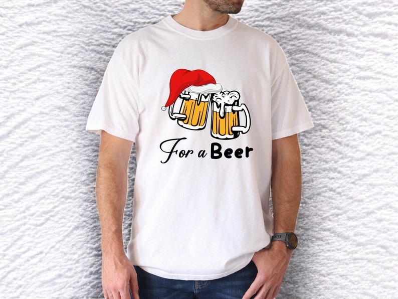 It's The Most Wonderful Time For A Beer Couple Matching Christmas Sweatshirts Product Photo 2