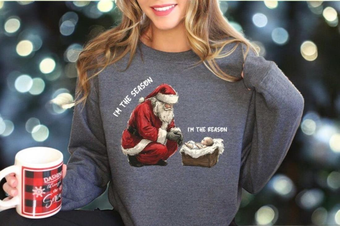 Jesus Is The Reason For The Season Sweatshirt Product Photo 2