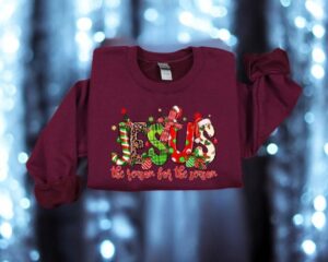 Jesus The Reason For Season Christmas Sweatshirt Product Photo 3