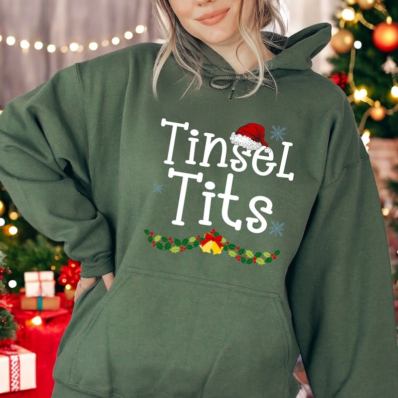 Jingle Balls Matching Christmas Couple Sweatshirt Product Photo 2