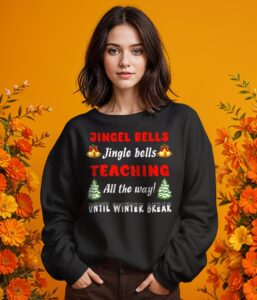 Jingle Bells Jingle Bells Teaching All The Way Christmas Shirt Product Photo 2