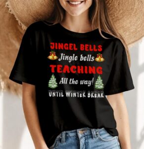 Jingle Bells Jingle Bells Teaching All The Way Christmas Shirt Product Photo 4