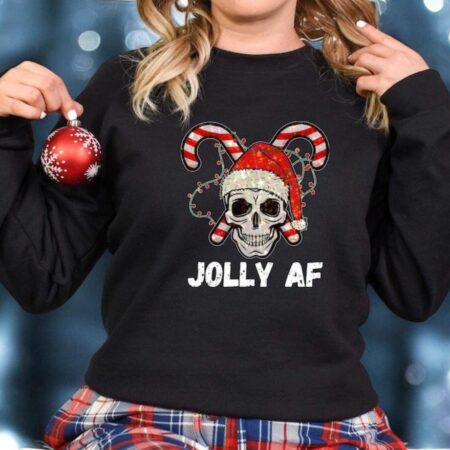 Jolly AF Christmas Sweatshirt Product Photo 1