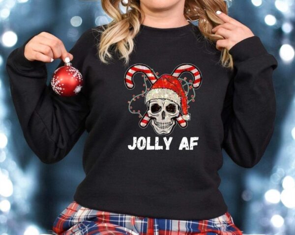 Jolly AF Christmas Sweatshirt Product Photo 1