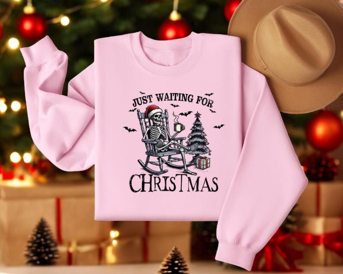 Just Waiting For Christmas Sweatshirt Product Photo 2