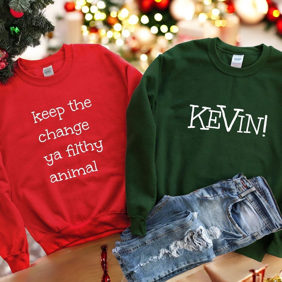 Keep The Change Ya Ilthy Animal, Kevin Christmas Couple Matching Shirt Product Photo 2