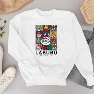 Labubu Cute Christmas Christmas Shirt - White Sweatshirt