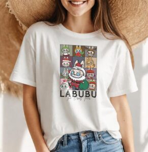 Labubu Cute Christmas Christmas Shirt - Women White T-Shirt