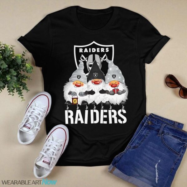 Las Vegas Raiders Gnomies Christmas T-Shirt Sweatshirt Hoodie Product Photo 1