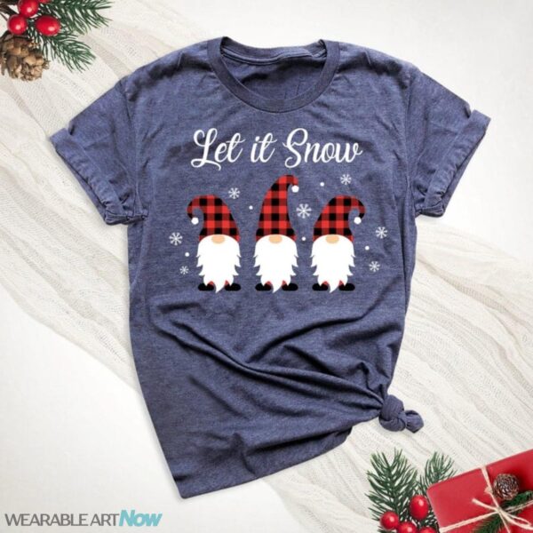 Let It Snow Christmas Gnomes Shirt Product Photo 1