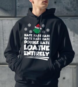 Loathe Entirely Christmas Shirt - Men Black Hoodie