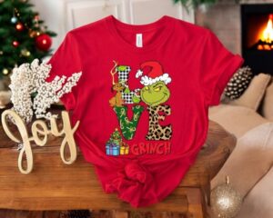 Love Grinch Christmas T-Shirt Product Photo 2