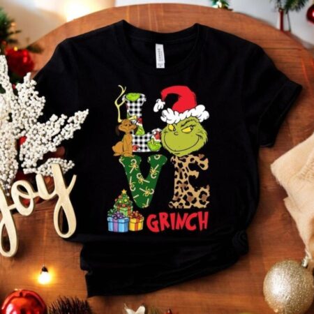 Love Grinch Christmas T-Shirt Product Photo 1