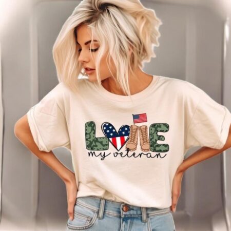 Love My Veteran Shirt Product Photo 1