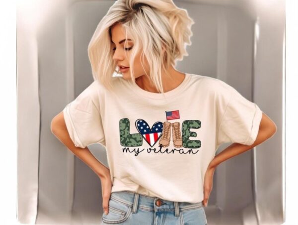 Love My Veteran Shirt Product Photo 1