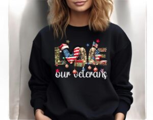 Love Our Veterans Day Sweatshirt Product Photo 2