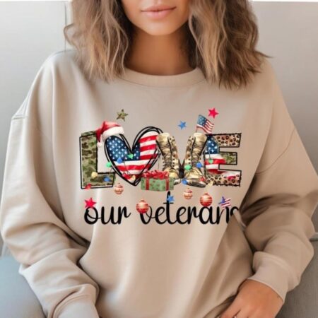 Love Our Veterans Day Sweatshirt Product Photo 1