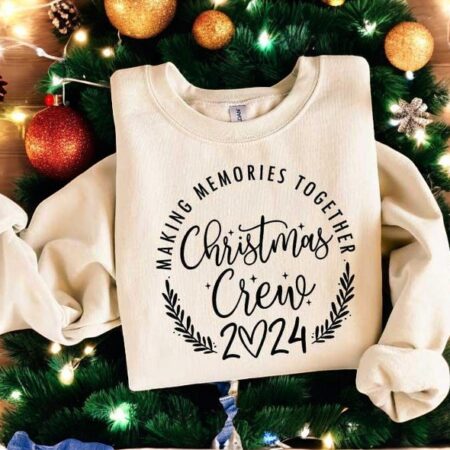 Making Memories Together, Christmas Crew Shirt 2024 Christmas Couple Matching Sweatshirt Product Photo 1