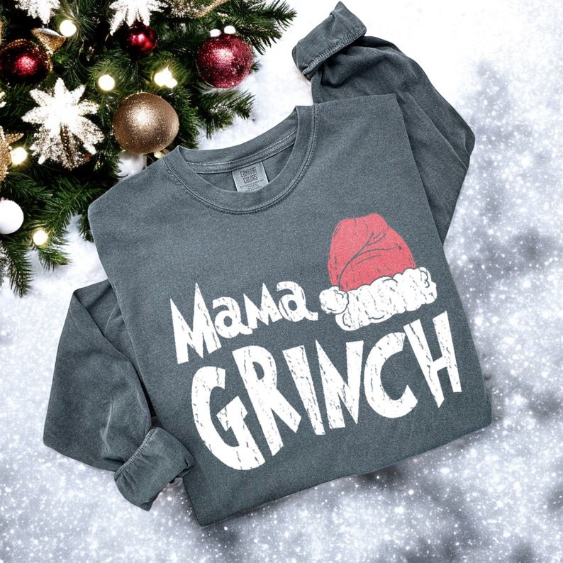 Mama Grinch Christmas Sweatshirt Product Photo 2