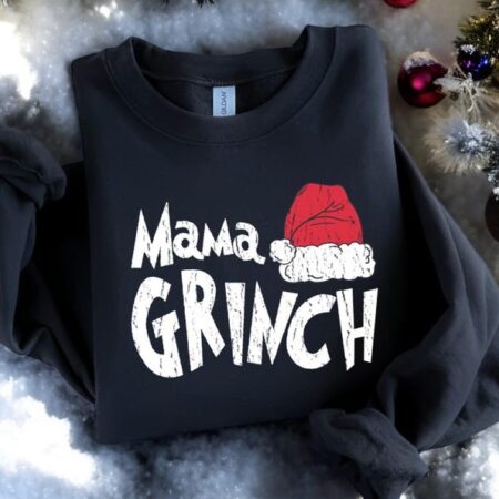 Mama Grinch Christmas Sweatshirt Product Photo 1