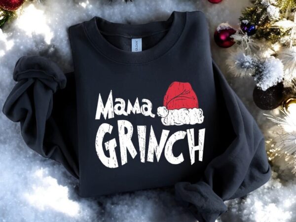 Mama Grinch Christmas Sweatshirt Product Photo 1