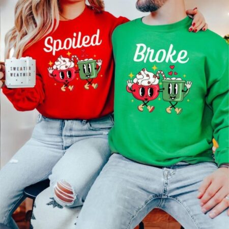 Matching Couple Christmas Shirt Set Product Photo 1