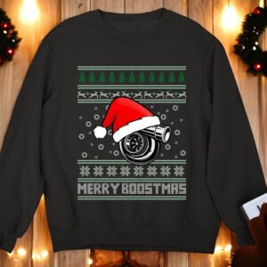 Merry Boostmas Car Guy Turbo Ugly Christmas Sweaters Sweatshirt Product Photo 3