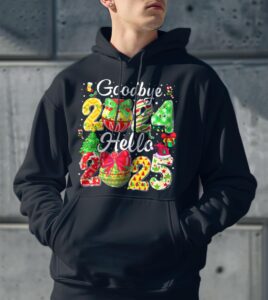 Merry Christmas 2024 Shirt Gift - Men Black Hoodie