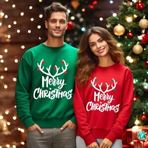 Merry Christmas Funny Couple Matching Christmas Shirt Product Photo 3