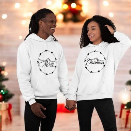 Merry Christmas Heart Couple Matching Christmas Shirt Product Photo 1