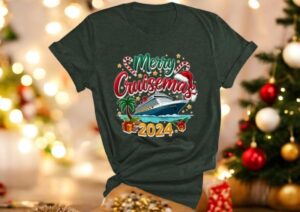 Merry Cruisemas Shirt - Cruise Vacation 2024 Shirt - Christmas Holiday Family Product Photo 2